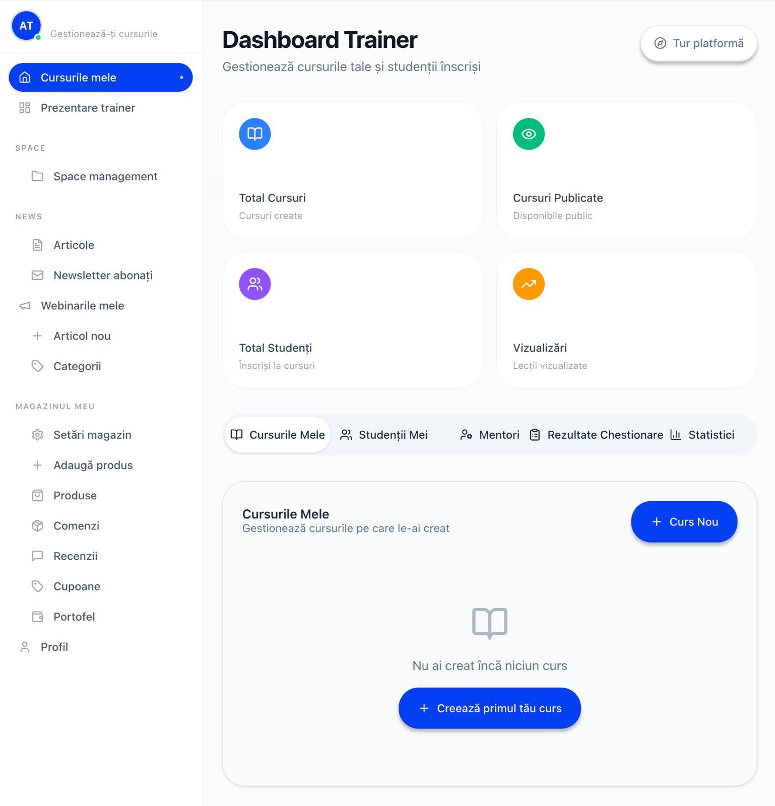 Platforma LMS inovatoare