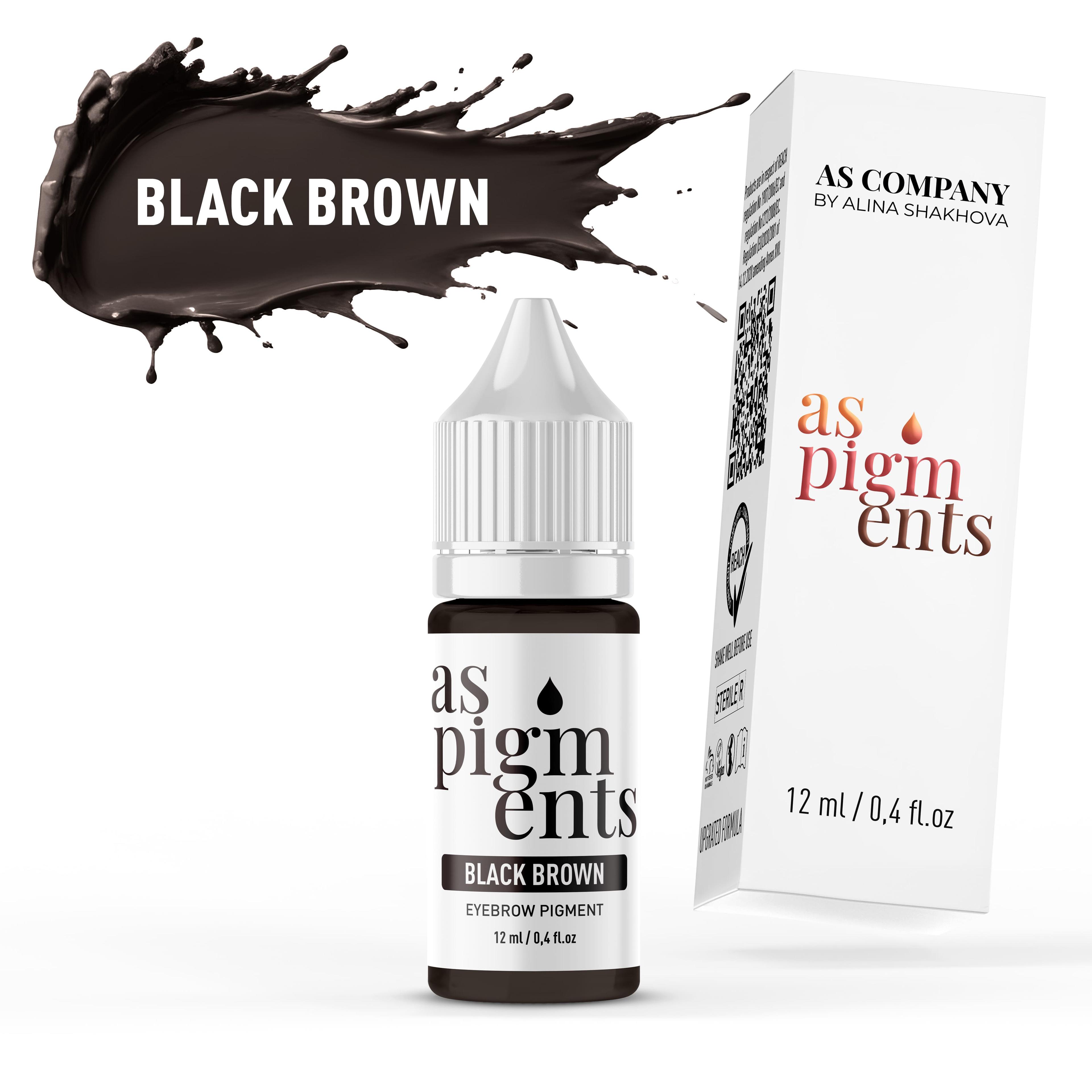BLACK BROWN, 12 ml (AS PIGMENTS)