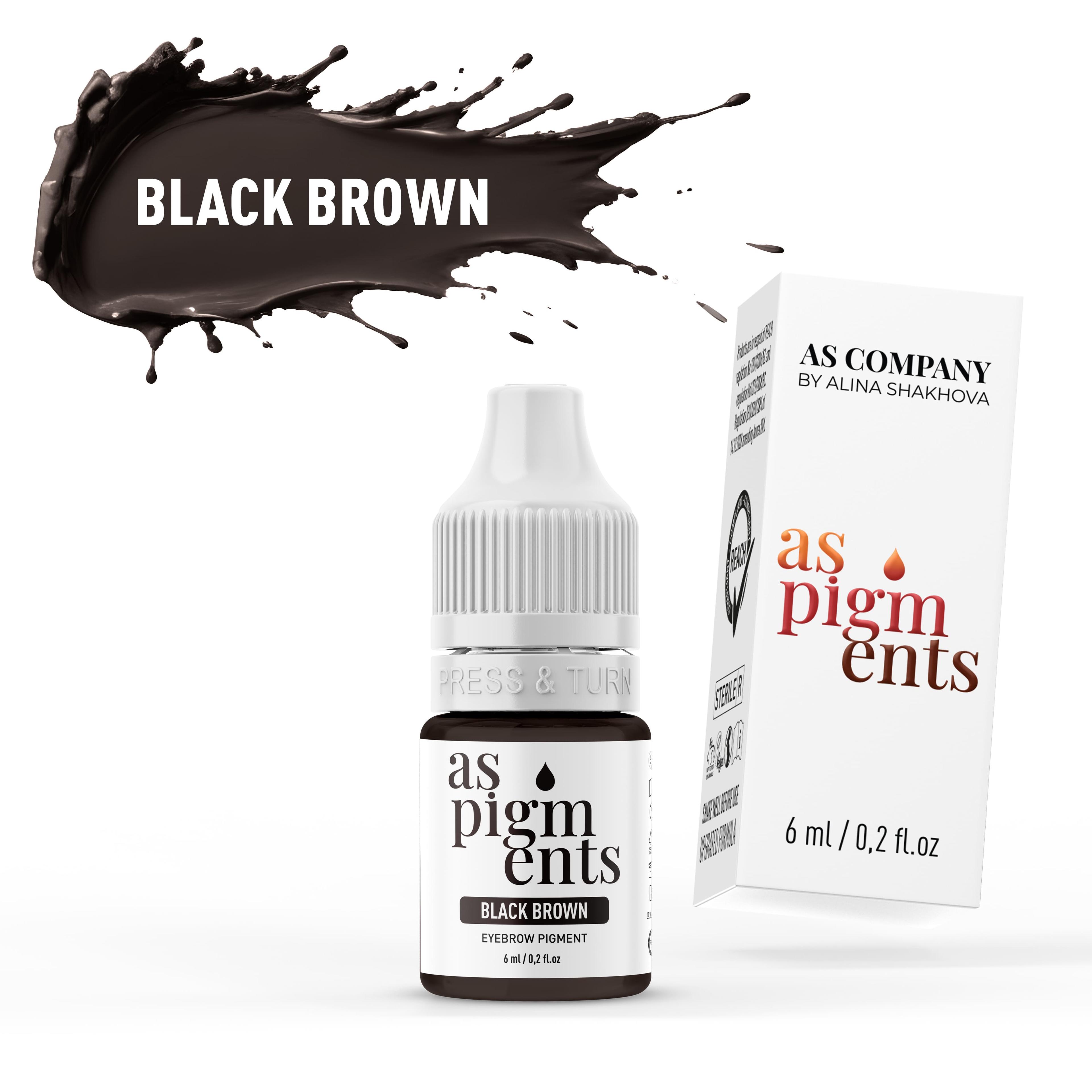 BLACK BROWN, 6 ml (AS PIGMENTS)