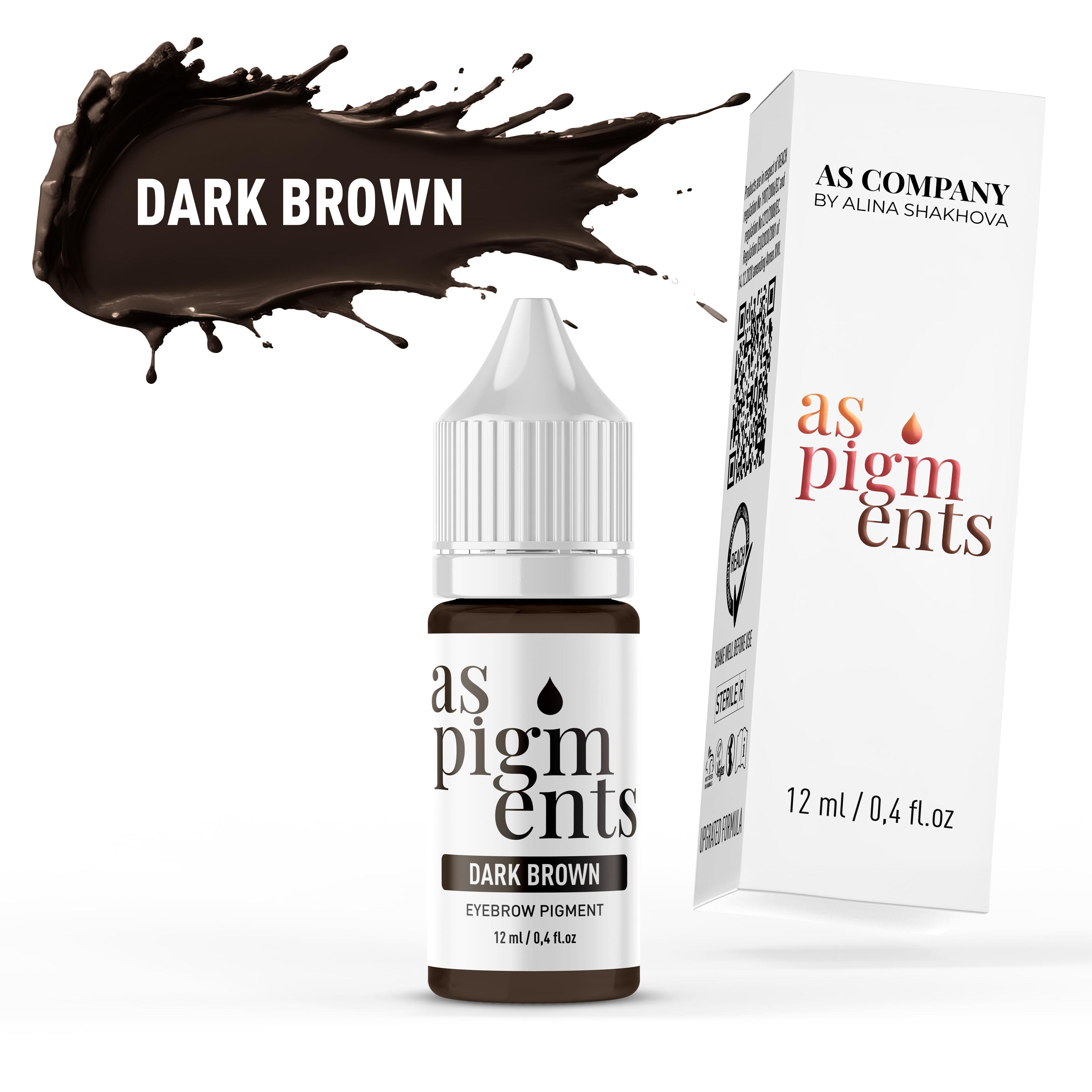 DARK BROWN, 12 ml (AS PIGMENTS)
