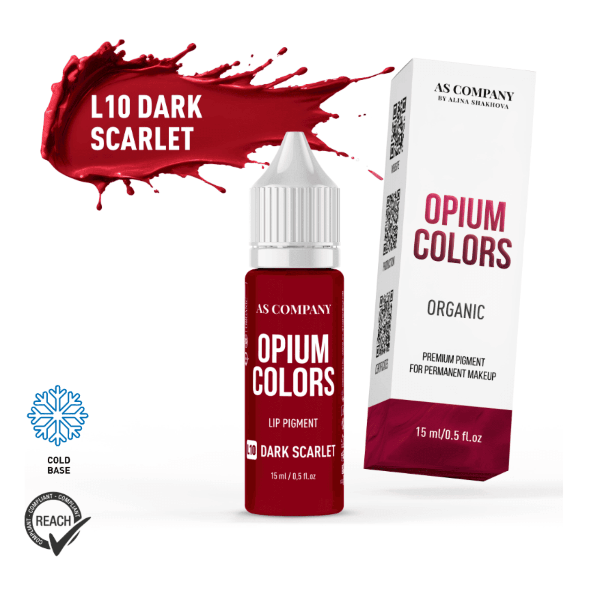 L10 DARK SCARLET / ORGANIC, 15ml (OPIUM COLORS)