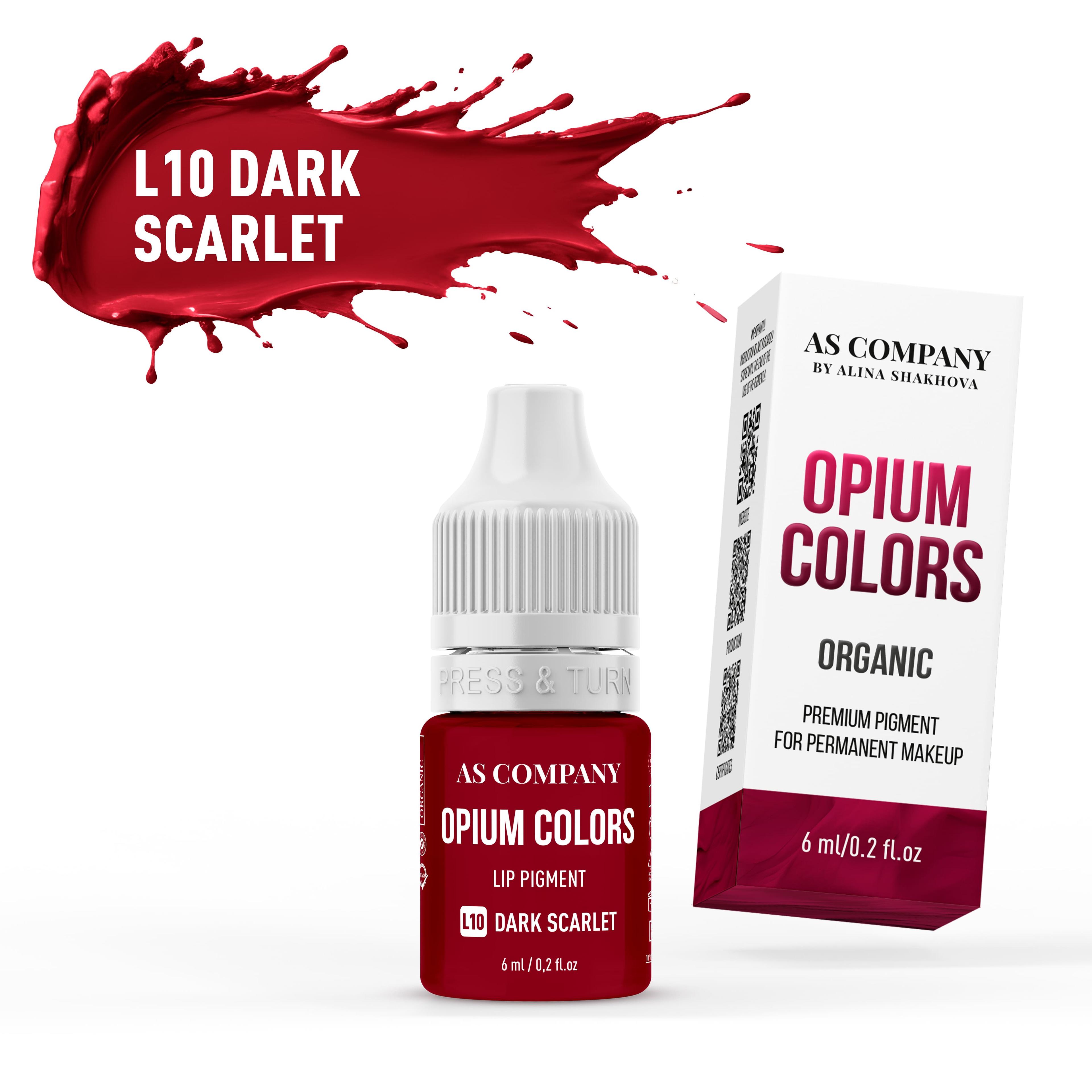 L10 DARK SCARLET / ORGANIC, 6ml (OPIUM COLORS)