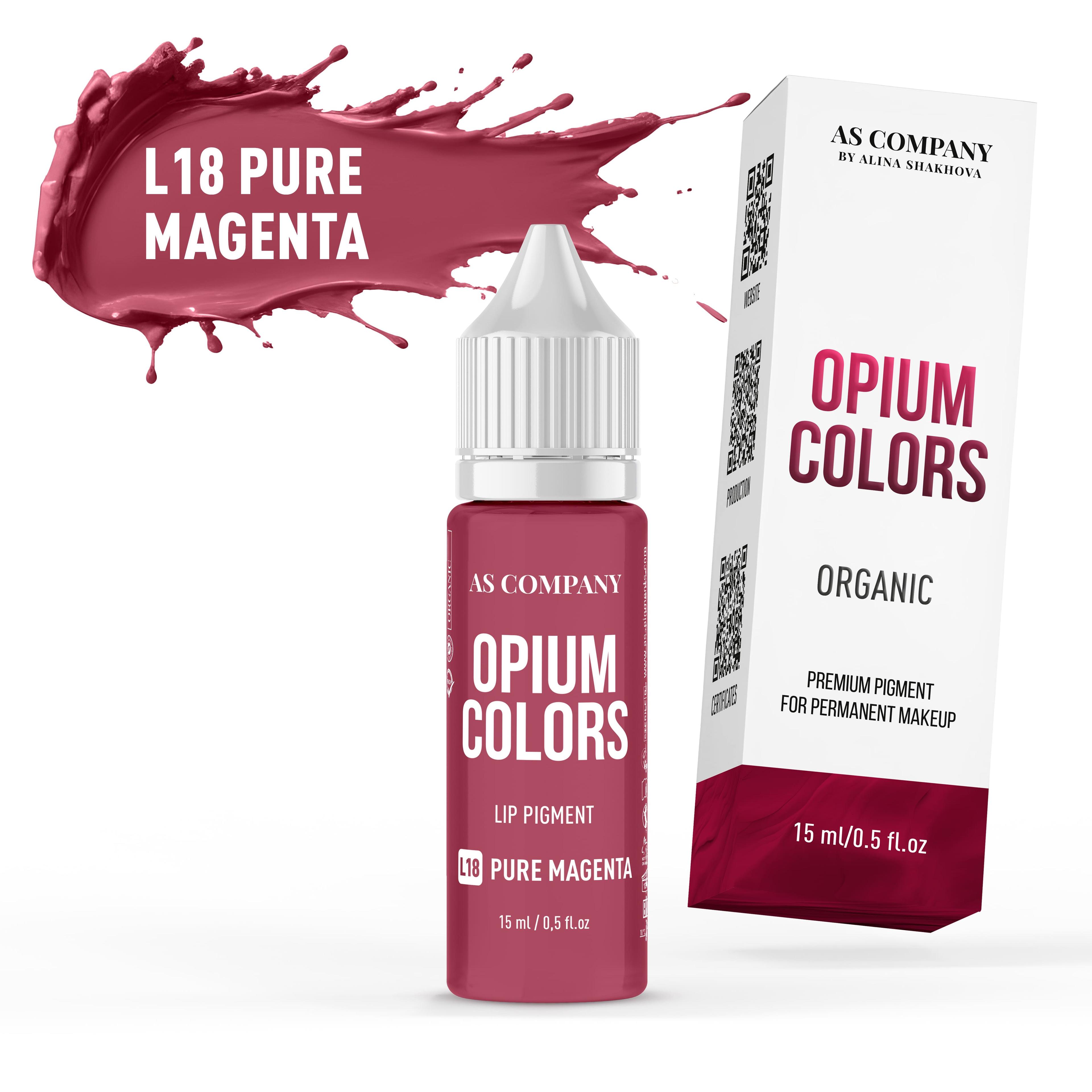 L18 PURE MAGENTA / ORGANIC, 15ml (OPIUM COLORS)