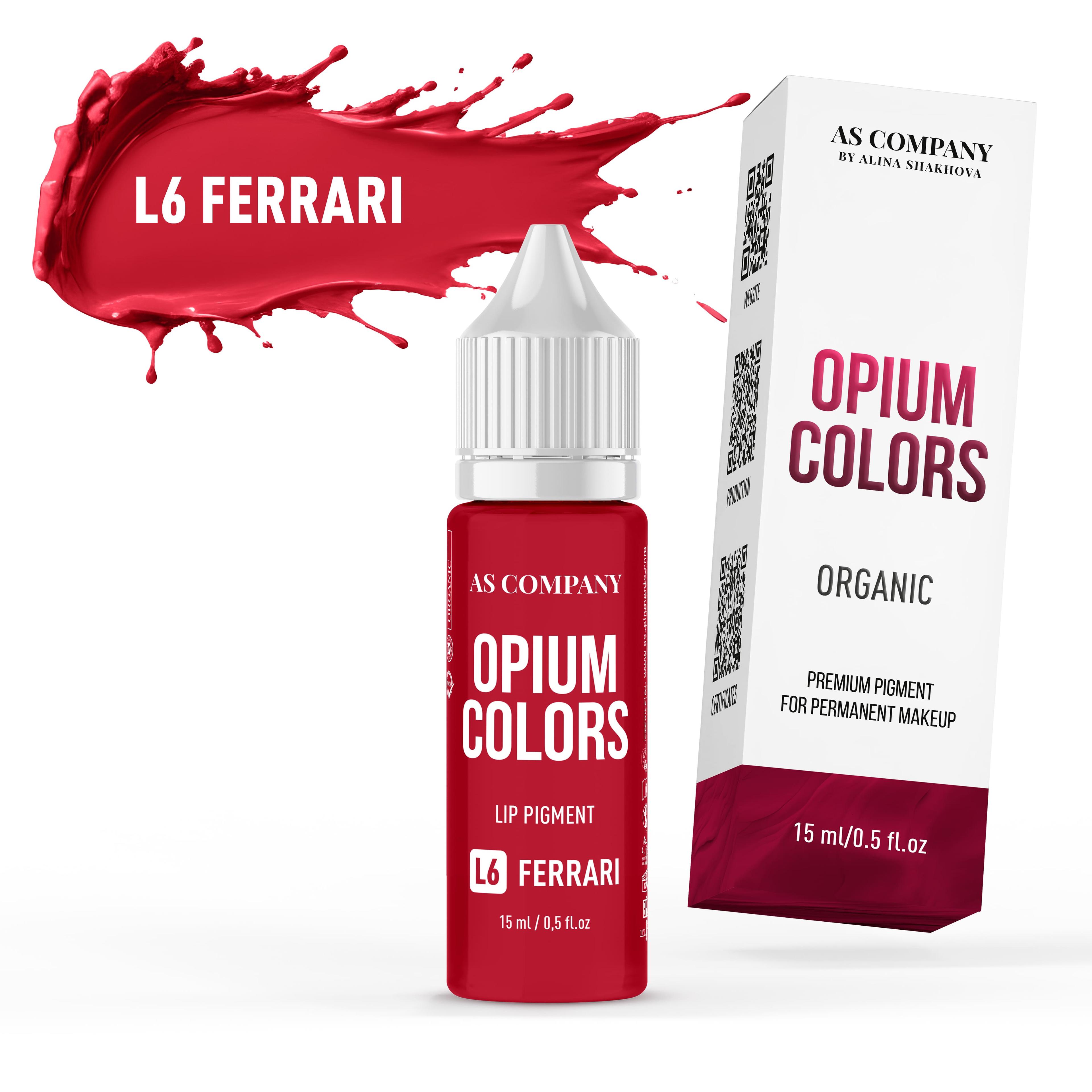L6 FERRARI / ORGANIC, 15ml (OPIUM COLORS)